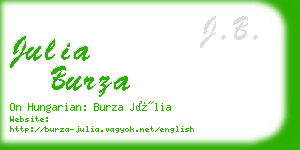 julia burza business card